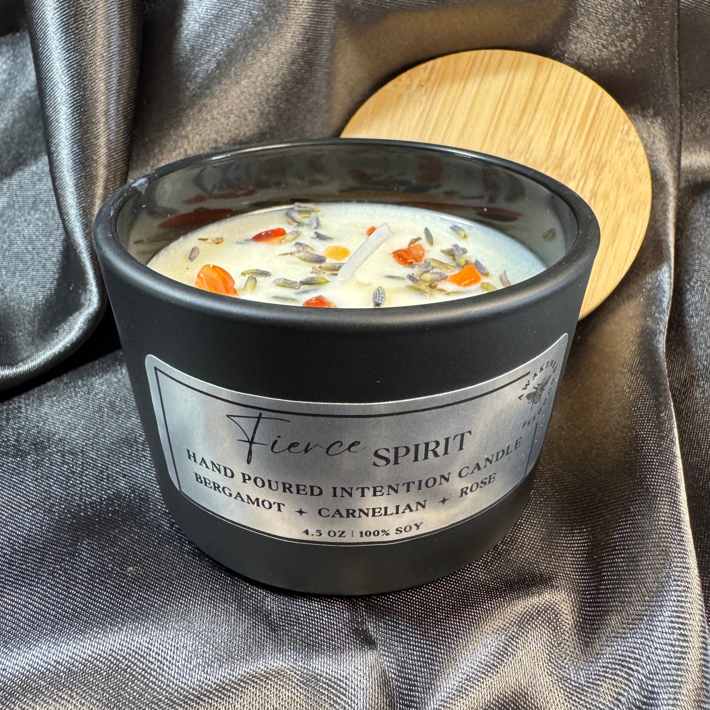 Fierce Spirit Intention Candle - Lavender, Bergamot & Rose Geranium