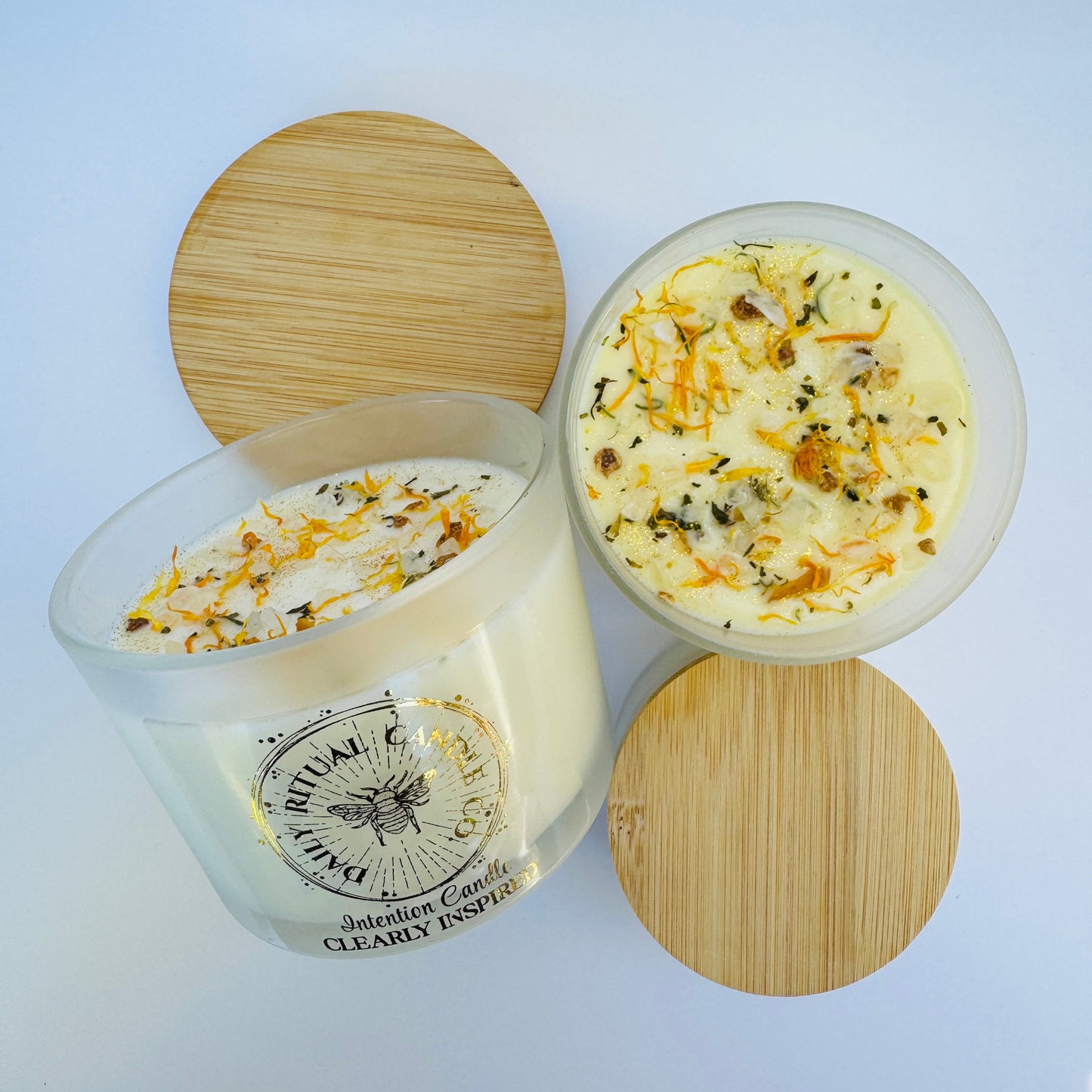 Clearly Inspired Intention Candle - Tangerine, Spearmint & Eucalyptus
