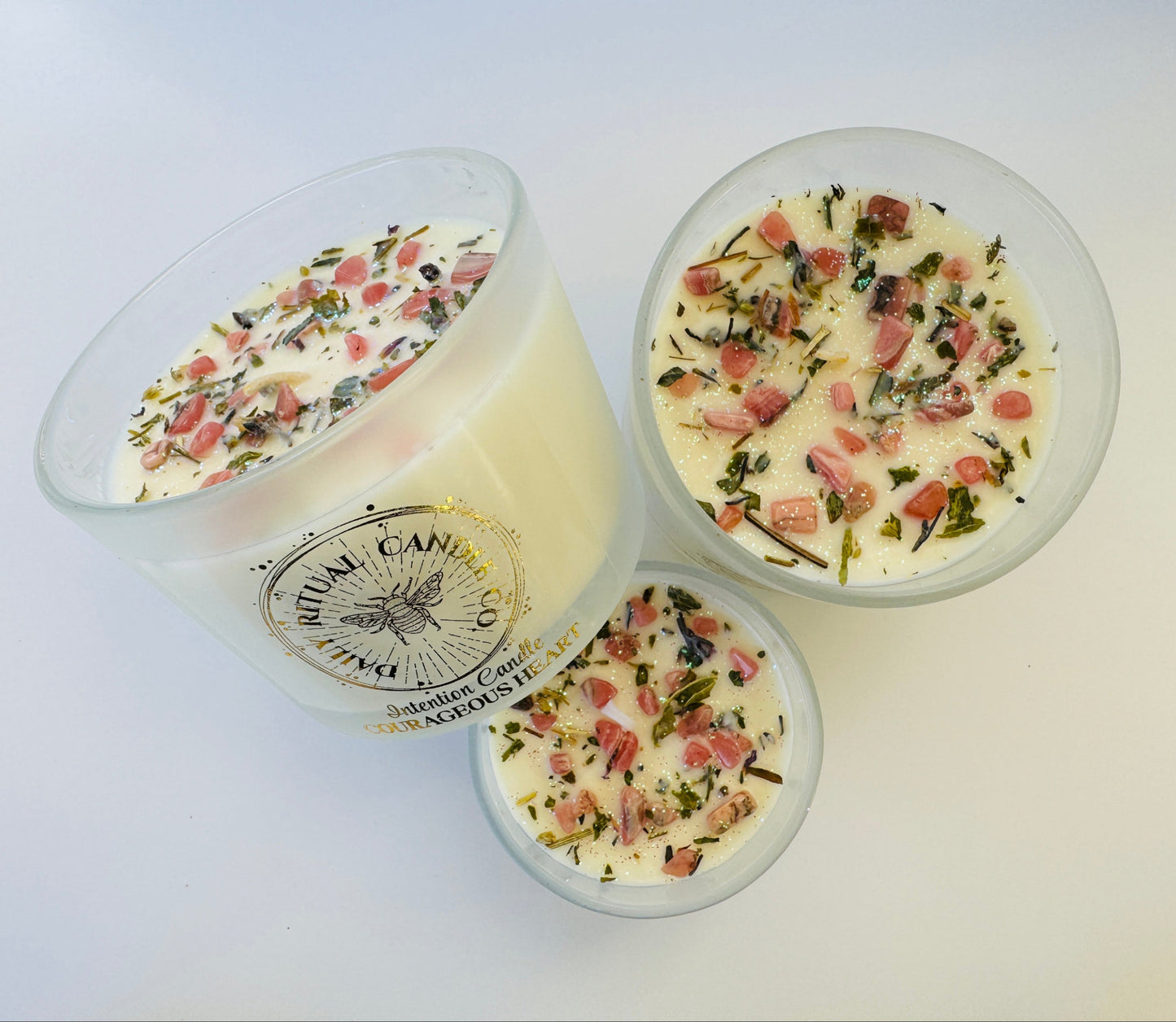 Courageous Heart Intention Candle - Spiced Honey & Tonka