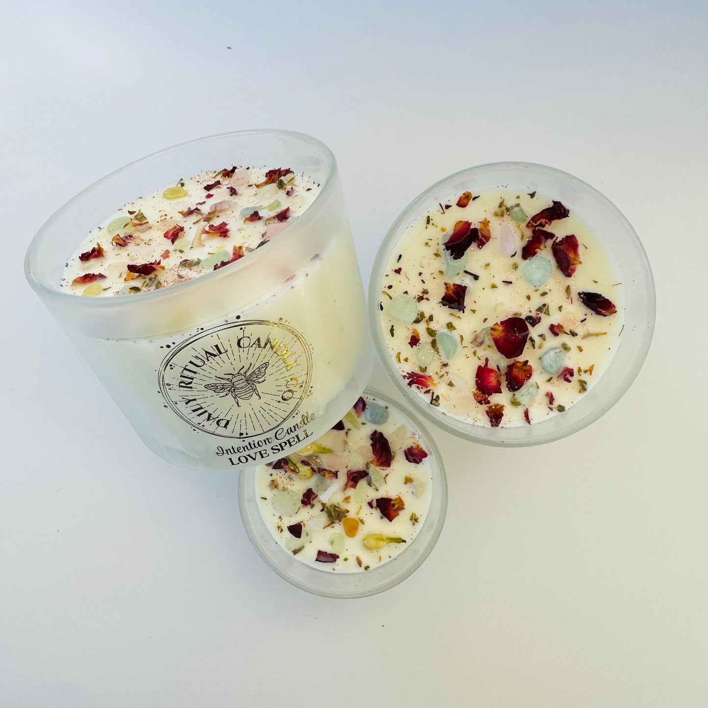 Love Spell Intention Candle - Rose, Sweet Orange & Anise