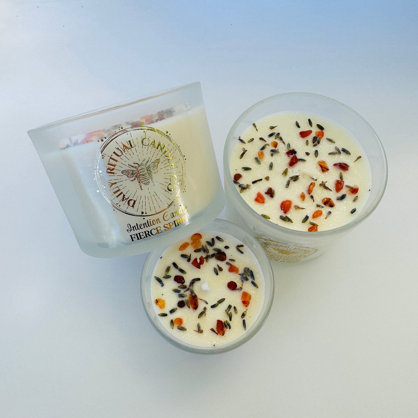 Fierce Spirit Intention Candle - Lavender, Bergamot & Rose Geranium