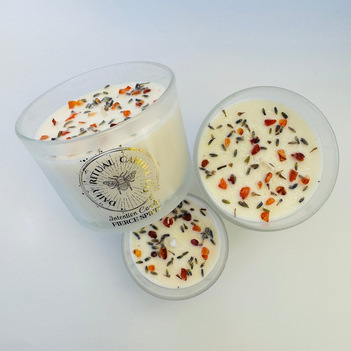 Fierce Spirit Intention Candle - Lavender, Bergamot & Rose Geranium