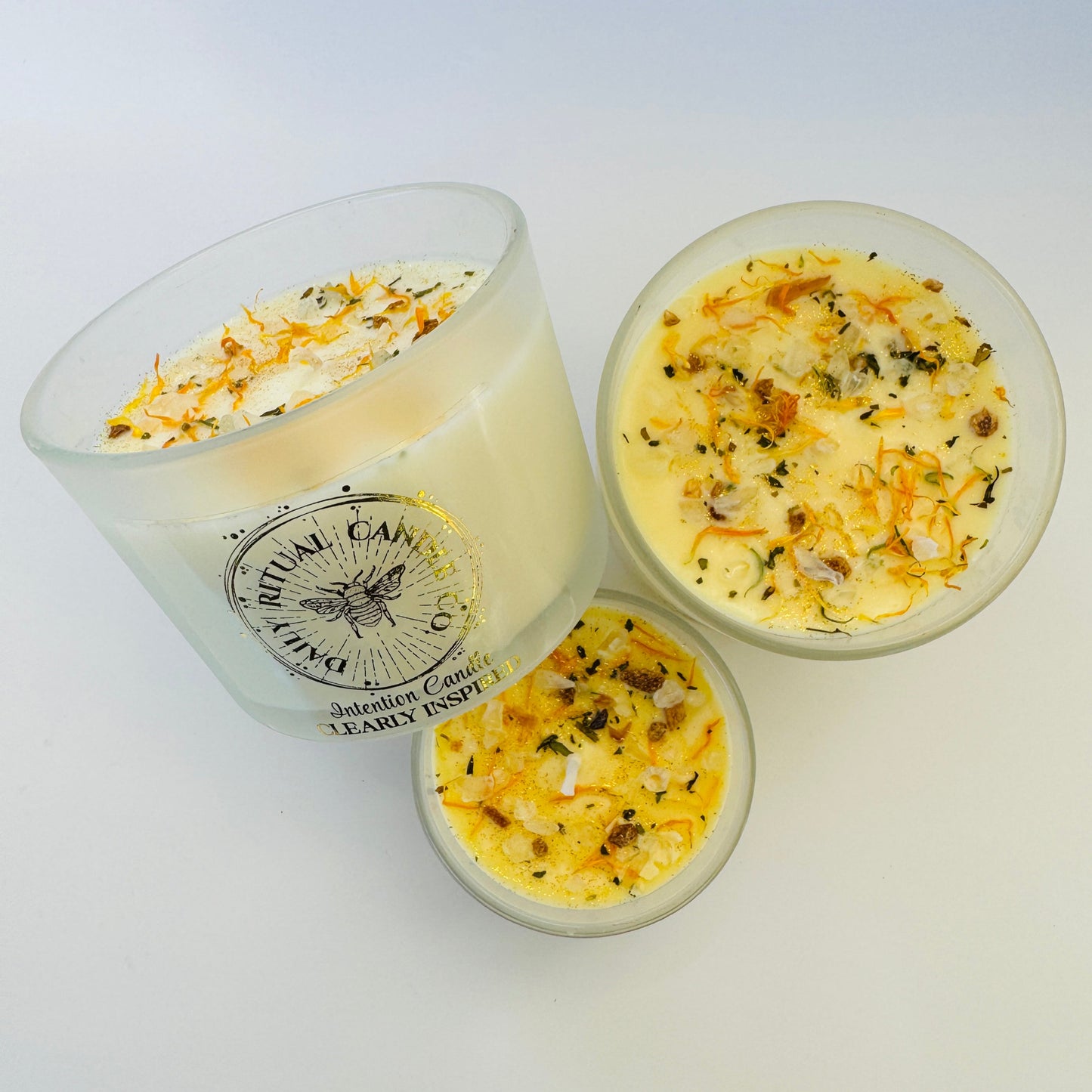 Clearly Inspired Intention Candle - Tangerine, Spearmint & Eucalyptus