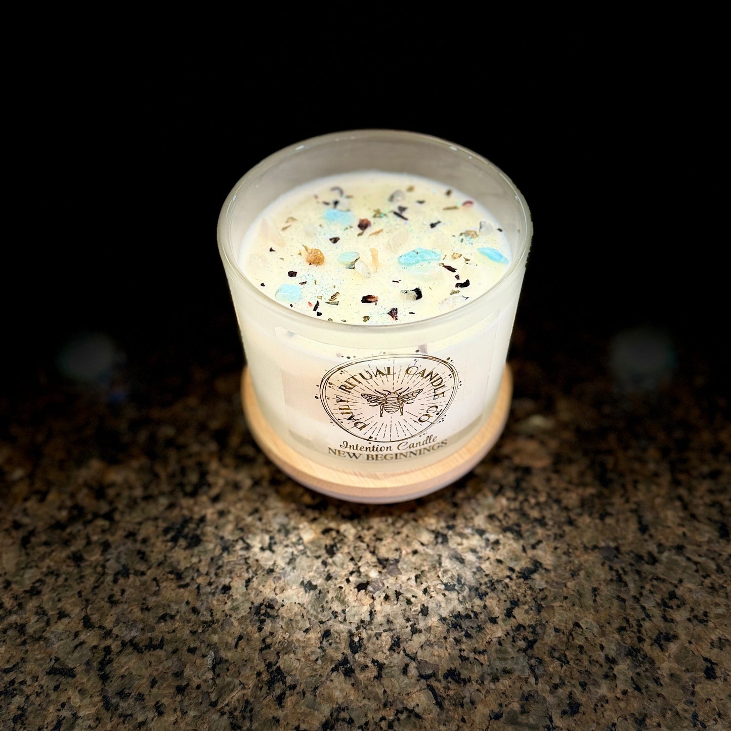 New Beginnings Intention Candle - Bergamot, Citron & Rose Geranium