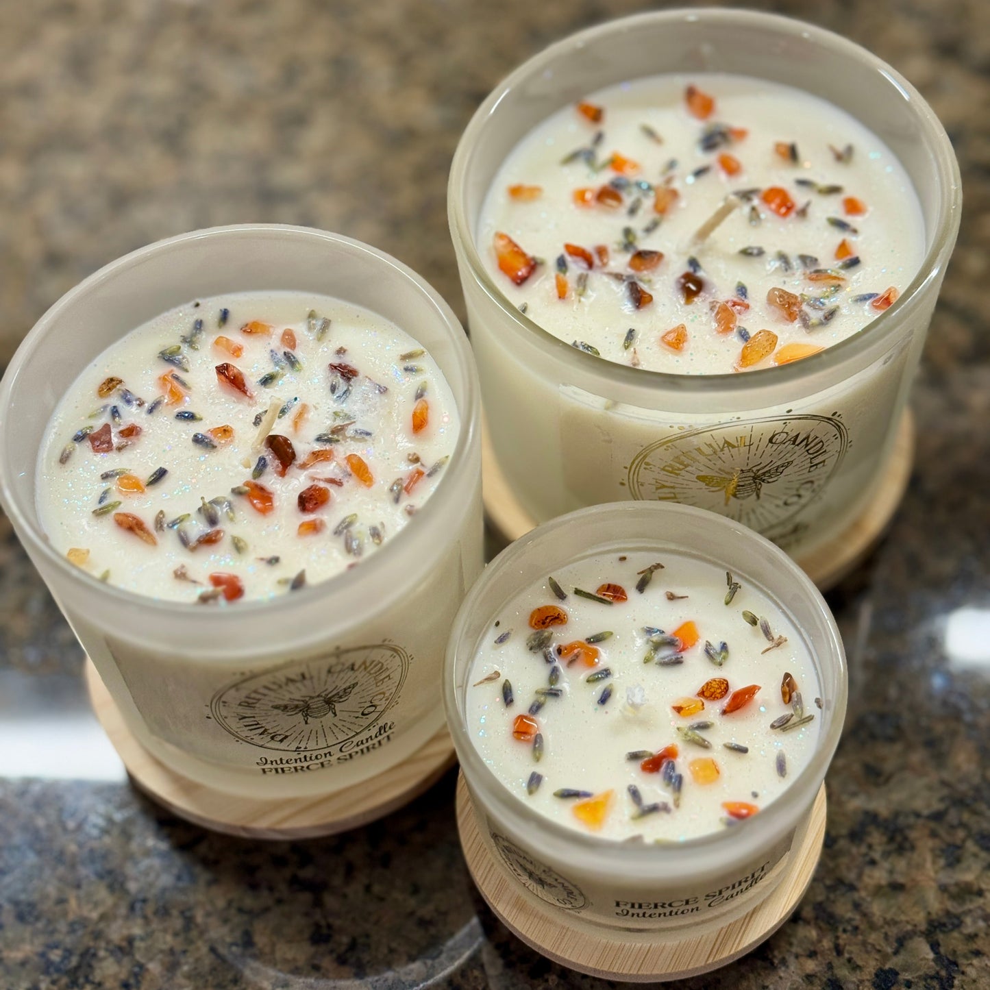 Fierce Spirit Intention Candle - Clementine, Labdanum & Sandalwood