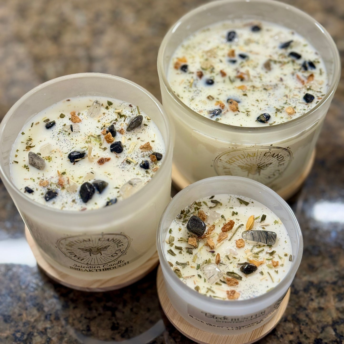 Breakthrough Block Buster Intention Candle - Lavender, Black Violet & Saffron