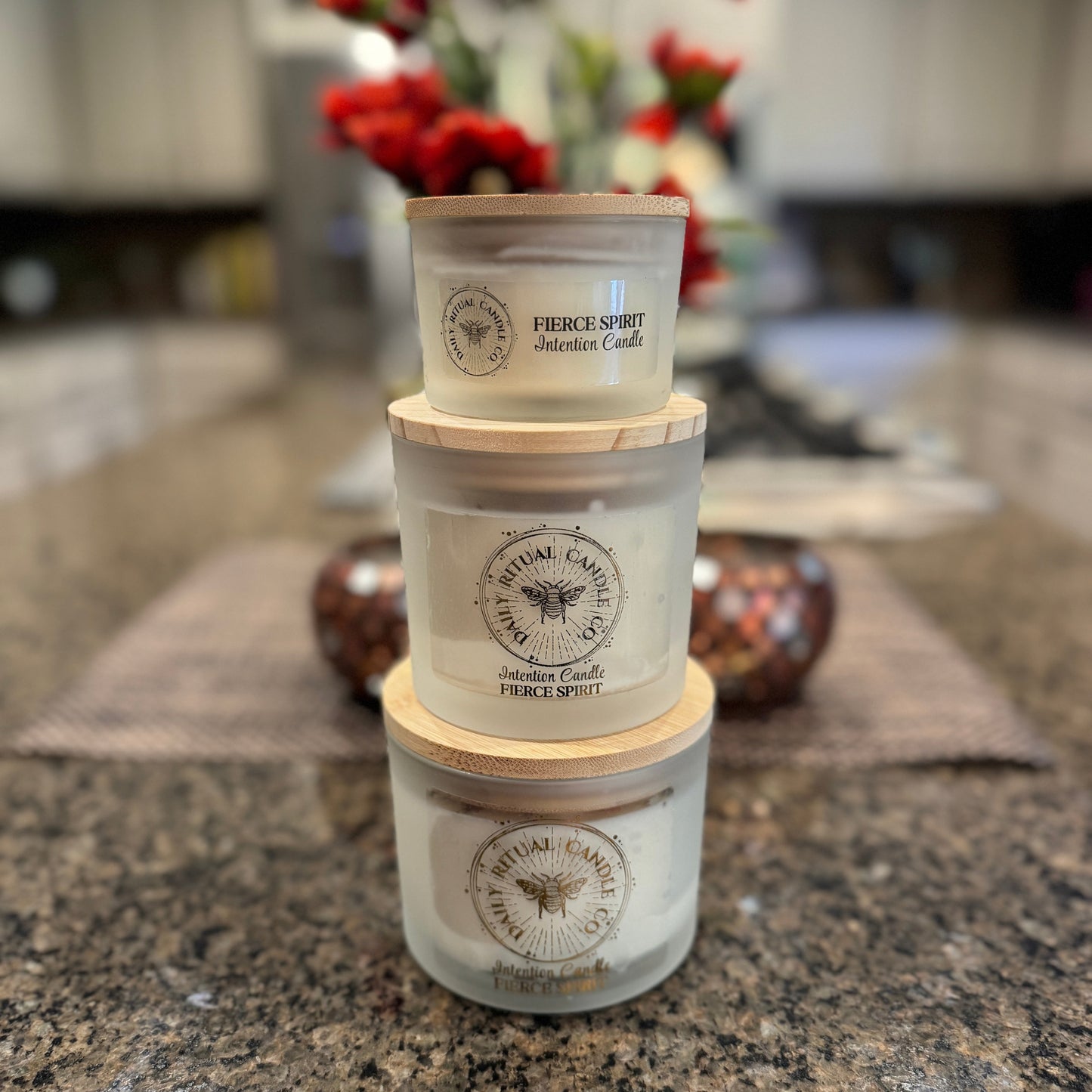 Fierce Spirit Intention Candle - Clementine, Labdanum & Sandalwood