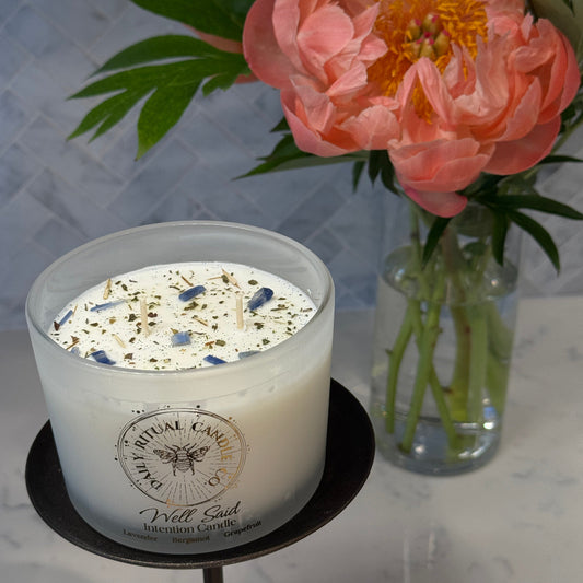 Well Said Intention Candle - Lavender, Bergamot & Grapefruit