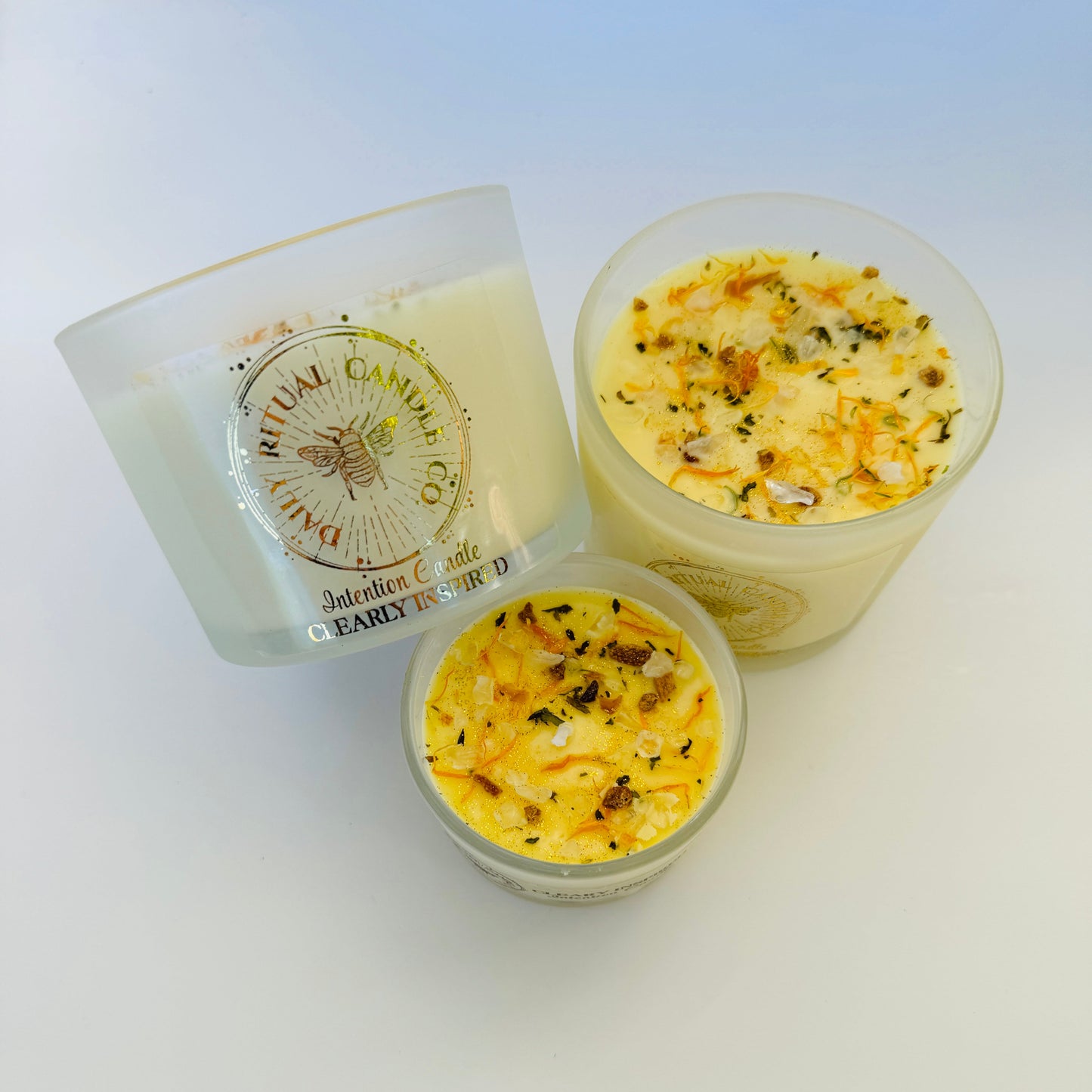 Clearly Inspired Intention Candle - Tangerine, Spearmint & Eucalyptus