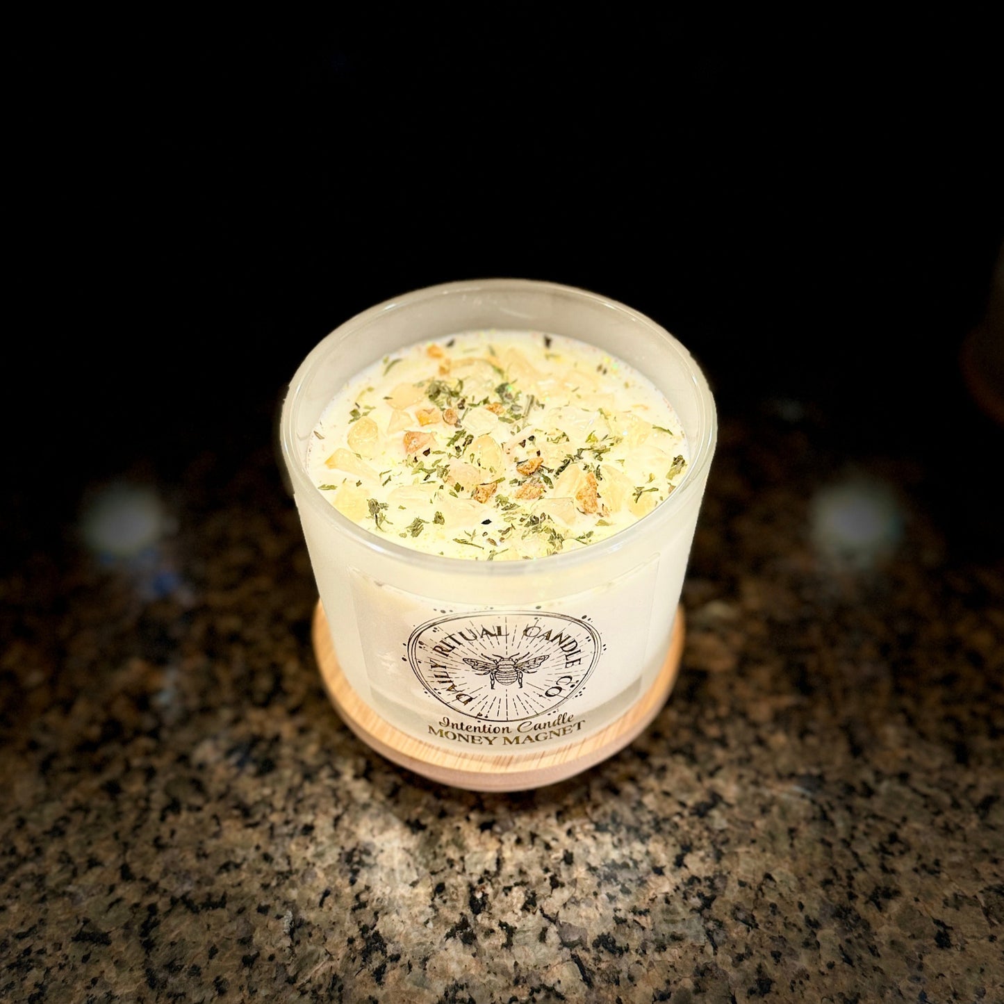 Money Magnet Intention Candle - Garden Mint, Cinnamon & Clove
