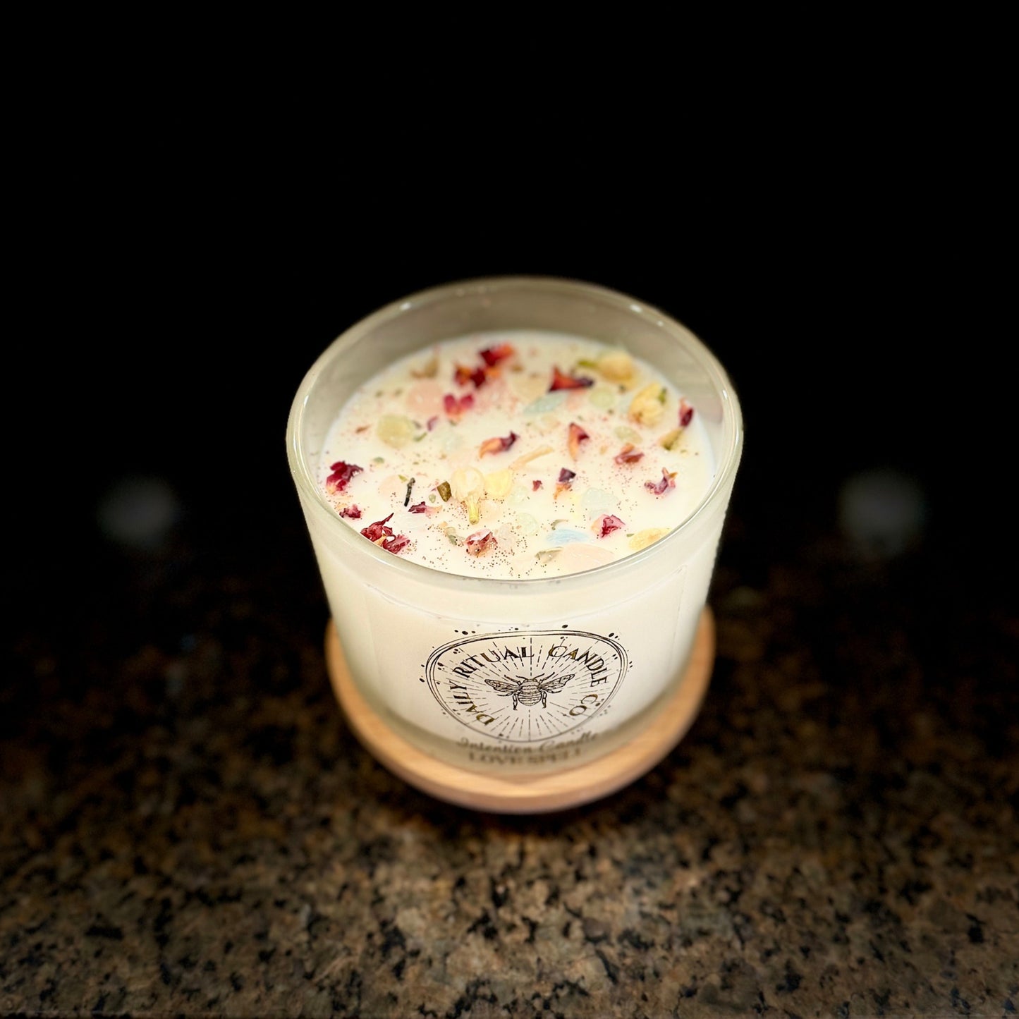 Love Spell Intention Candle - Rose, Sweet Orange & Anise
