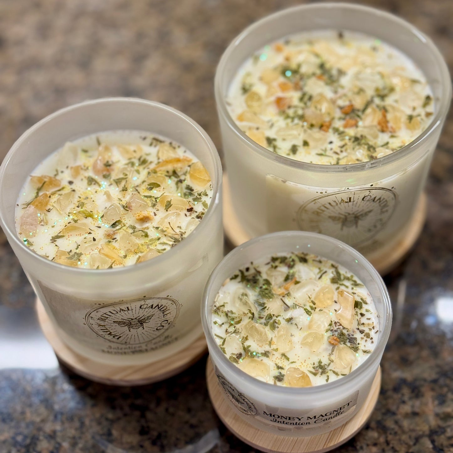 Money Magnet Intention Candle - Garden Mint, Cinnamon & Clove