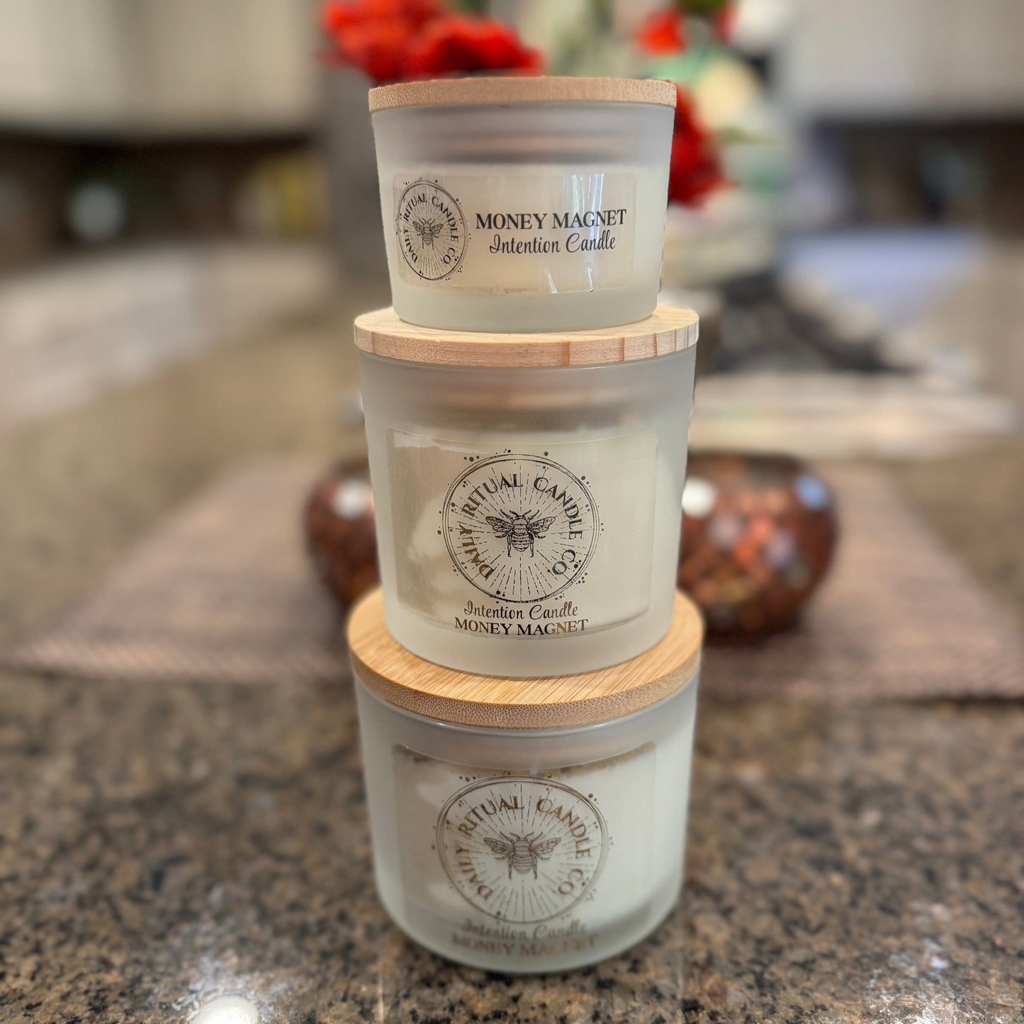 Money Magnet Intention Candle - Garden Mint, Cinnamon & Clove