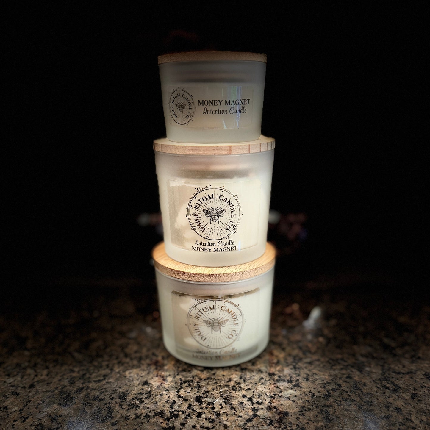 Money Magnet Intention Candle - Garden Mint, Cinnamon & Clove