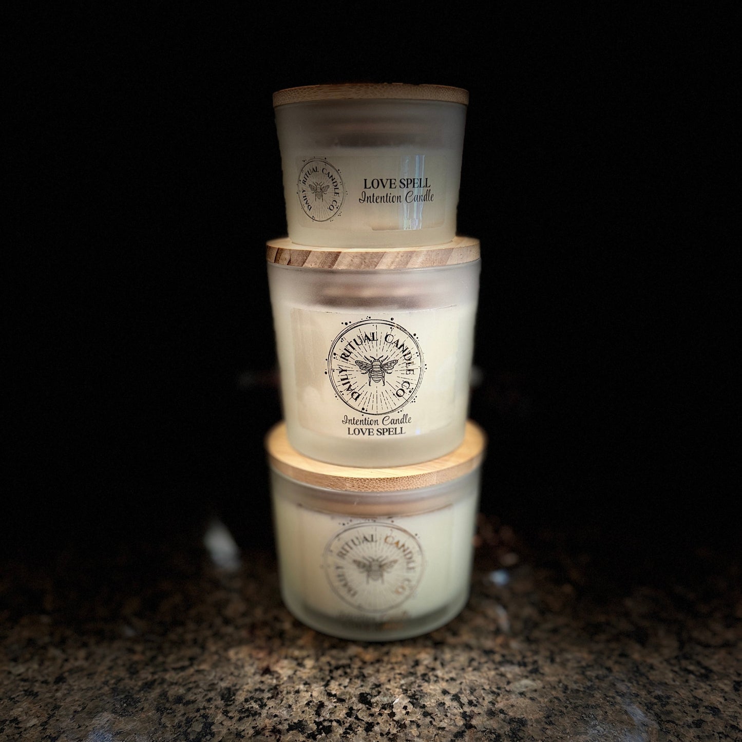 Love Spell Intention Candle - Rose, Sweet Orange & Anise