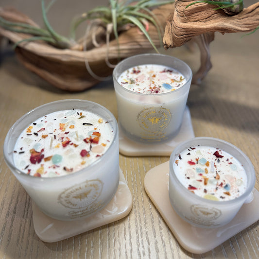 Sacred Love Intention Candle - Rose, Sweet Orange & Anise