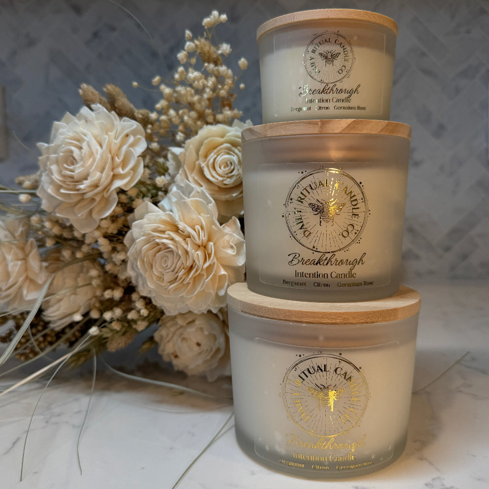 Breakthrough Intention Candle - Bergamot, Citron & Rose Geranium
