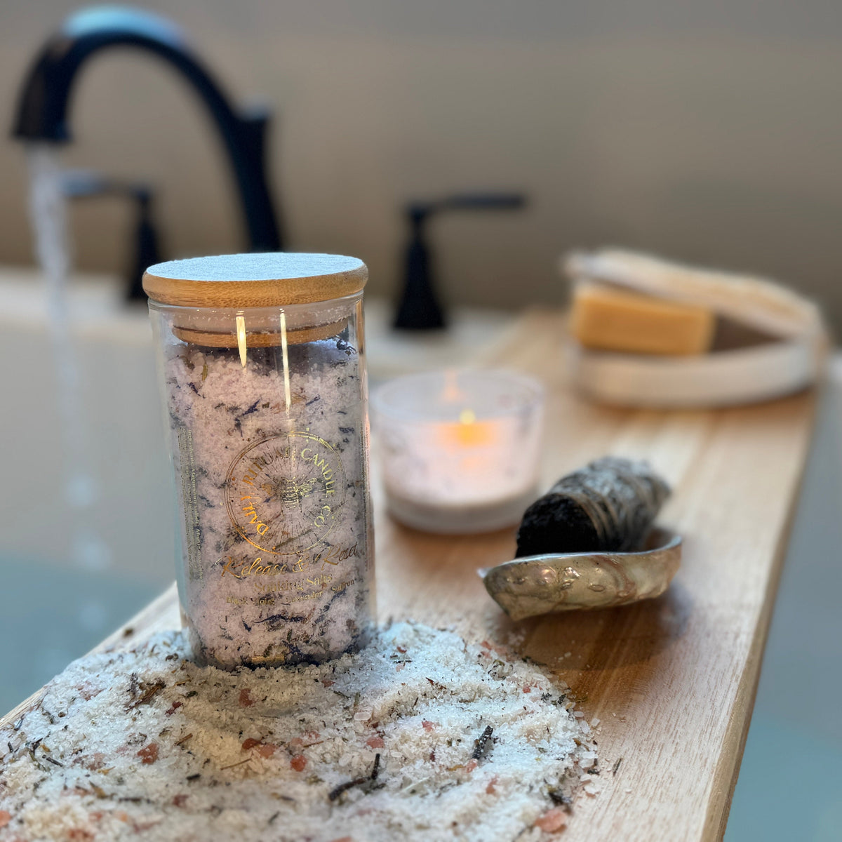 Release & Reset Soaking Salts - Lavender, Black Violet, Saffron